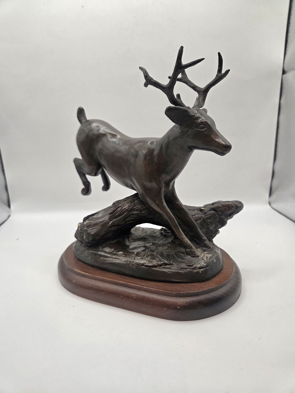 Vintage Chesapeake Reproductions 1985 Metal Buck Deer Statue